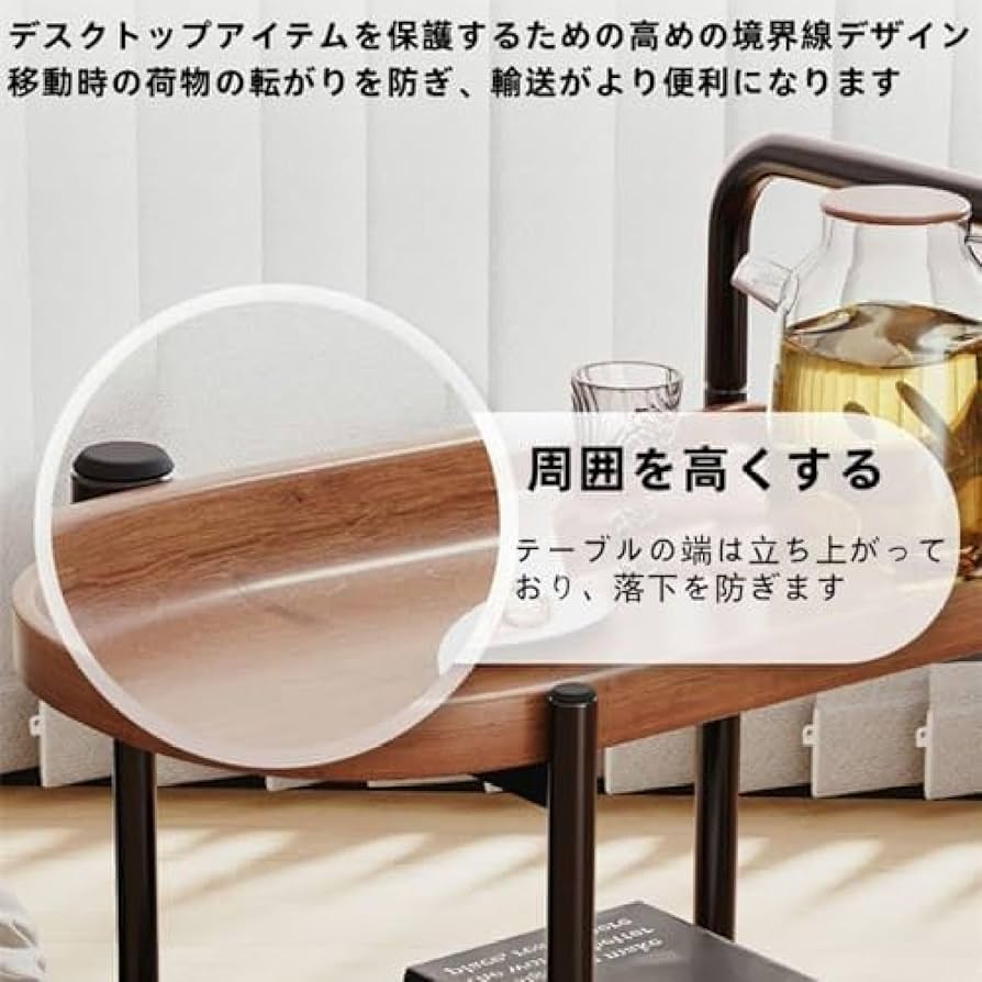 アンティク2段サービングカート キャスター付き状態は良いです アンティク2段サービングカート キャスター付き状態は良いです